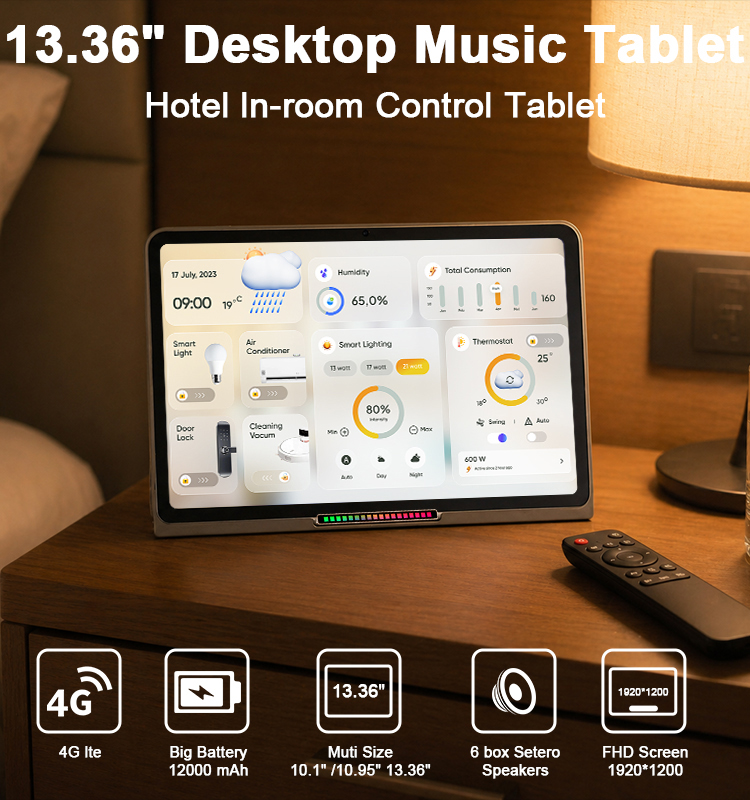 YC-PS1336 13.36" Desktop Music Tablet With LED Light