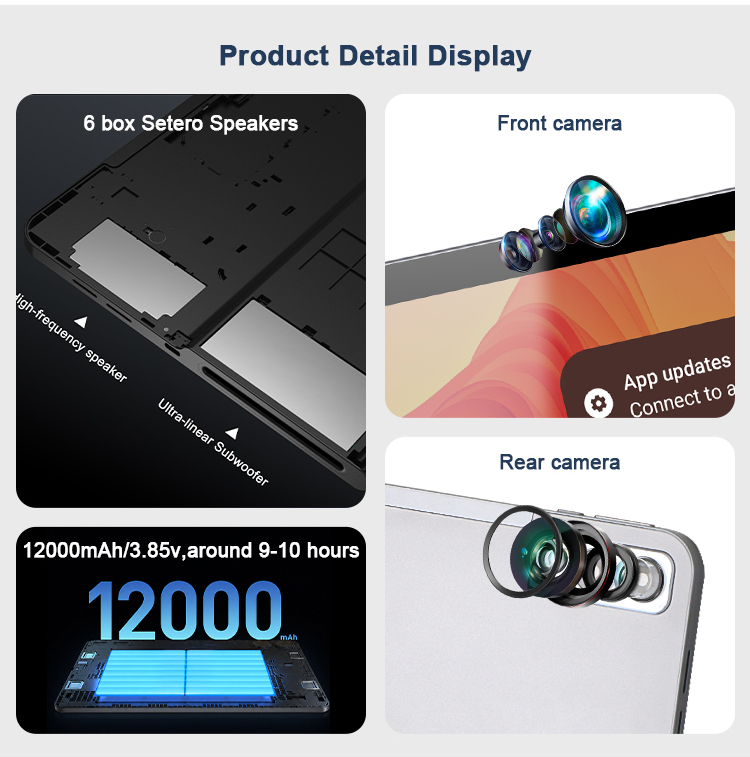 YC-PS1336 13.36" Desktop Music Tablet With LED Light