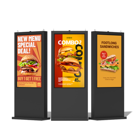 yc-5520 outdoor floor stand digital kiosk