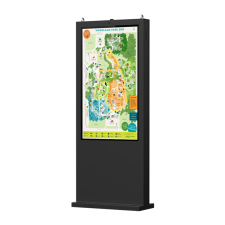 yc-5520 outdoor floor stand digital kiosk