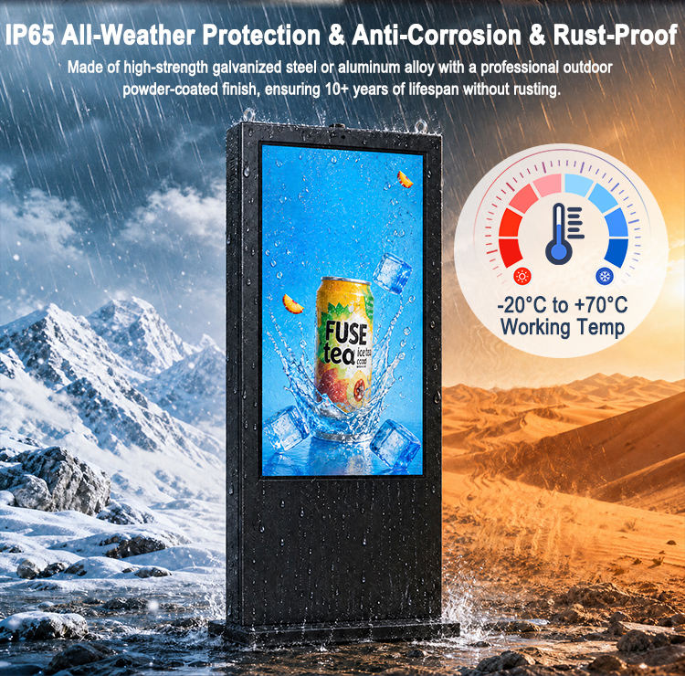 YC-5520FL-IP Floor Standing Digital Signage