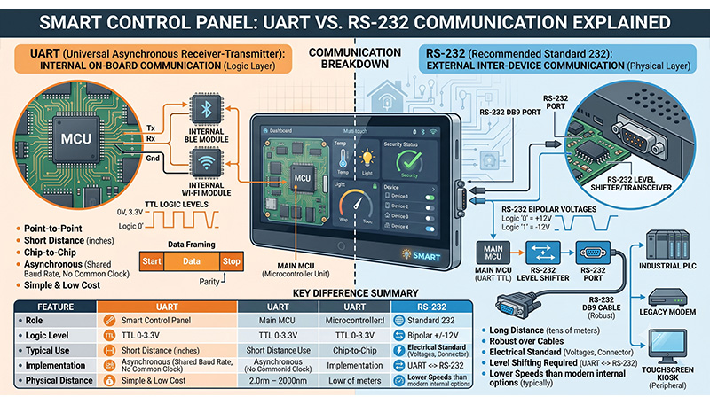 UART and RS232 protocols 