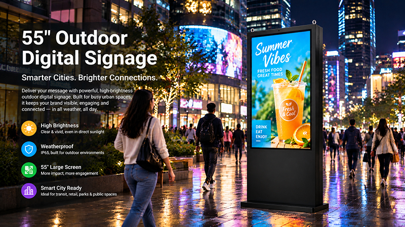 55 inch outdoor digital signage display