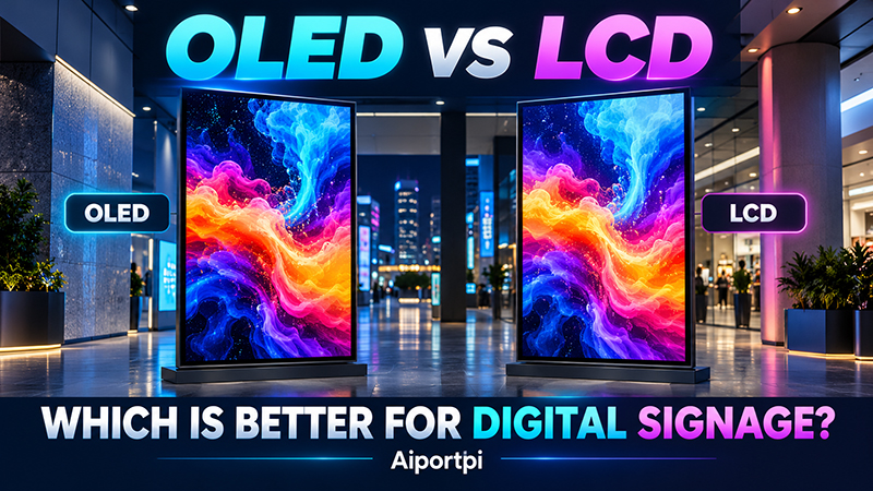 OLED LCD digital signage display