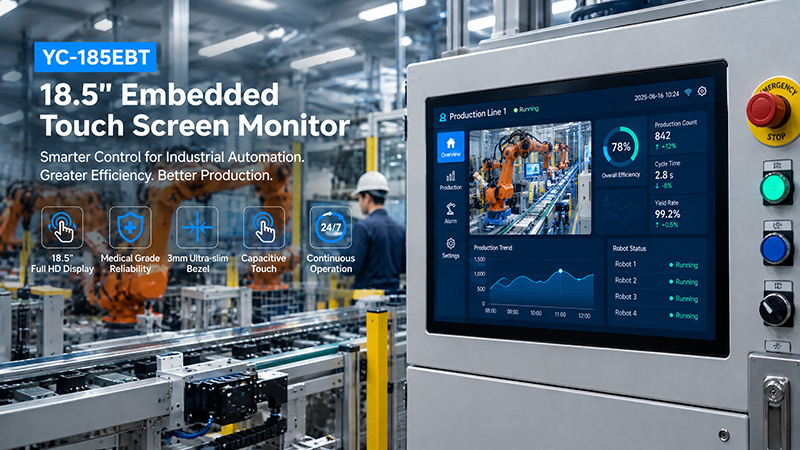 YC-185EBT industrial touch screen solution