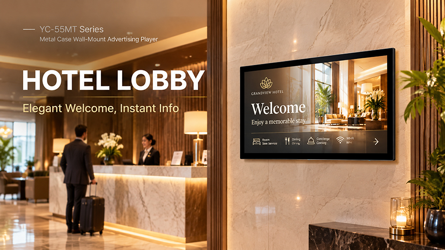 YC-55MT Hotel Lobby digital signage display