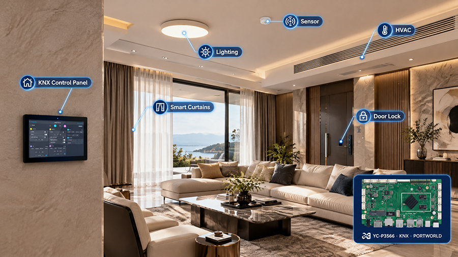 YC-P3566 KNX SMart home control panel