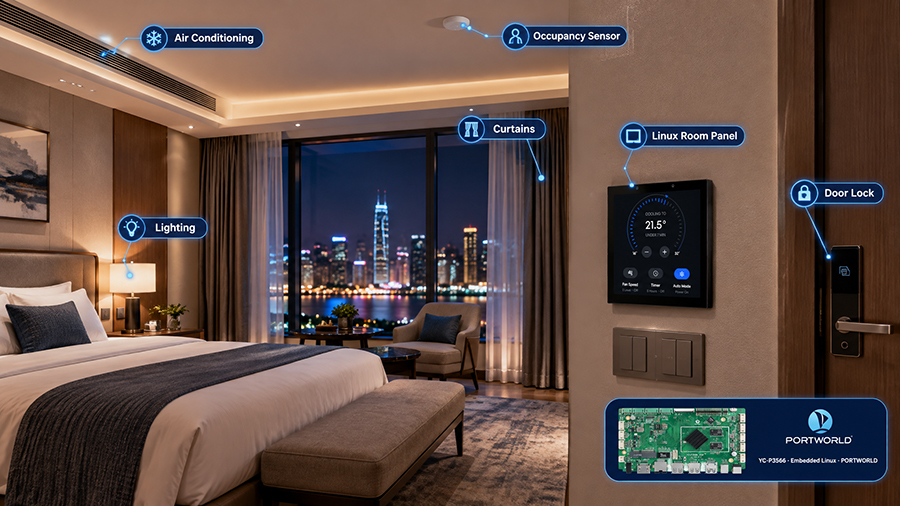 YC-P3566 Linux smart home control panel