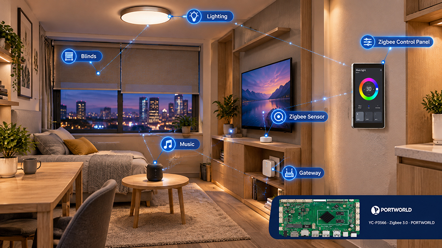 YC-P3566 Zigbee Smart home control panel