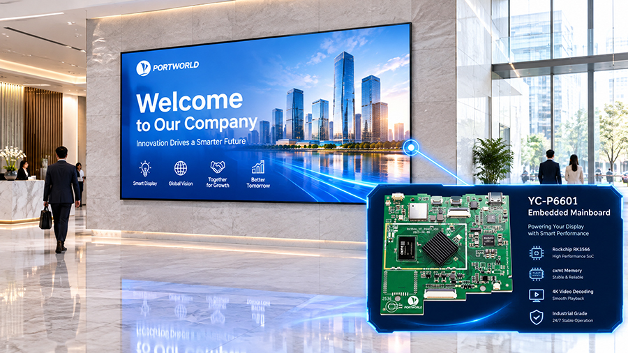 YC-P6601 digital signage display5